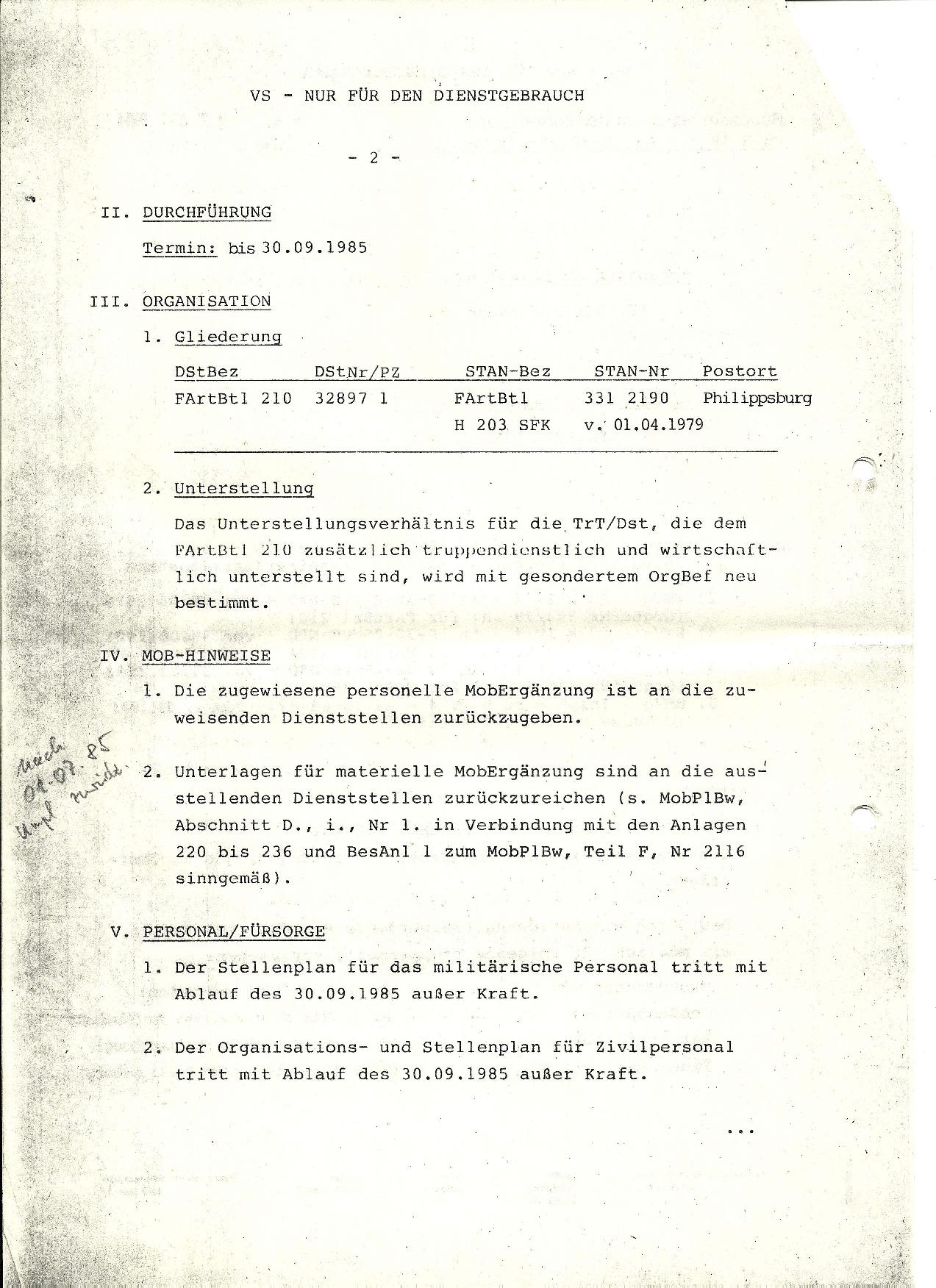 Auflösungsbefehl BMVg-002 Auflösungsbefehl BMVg-002