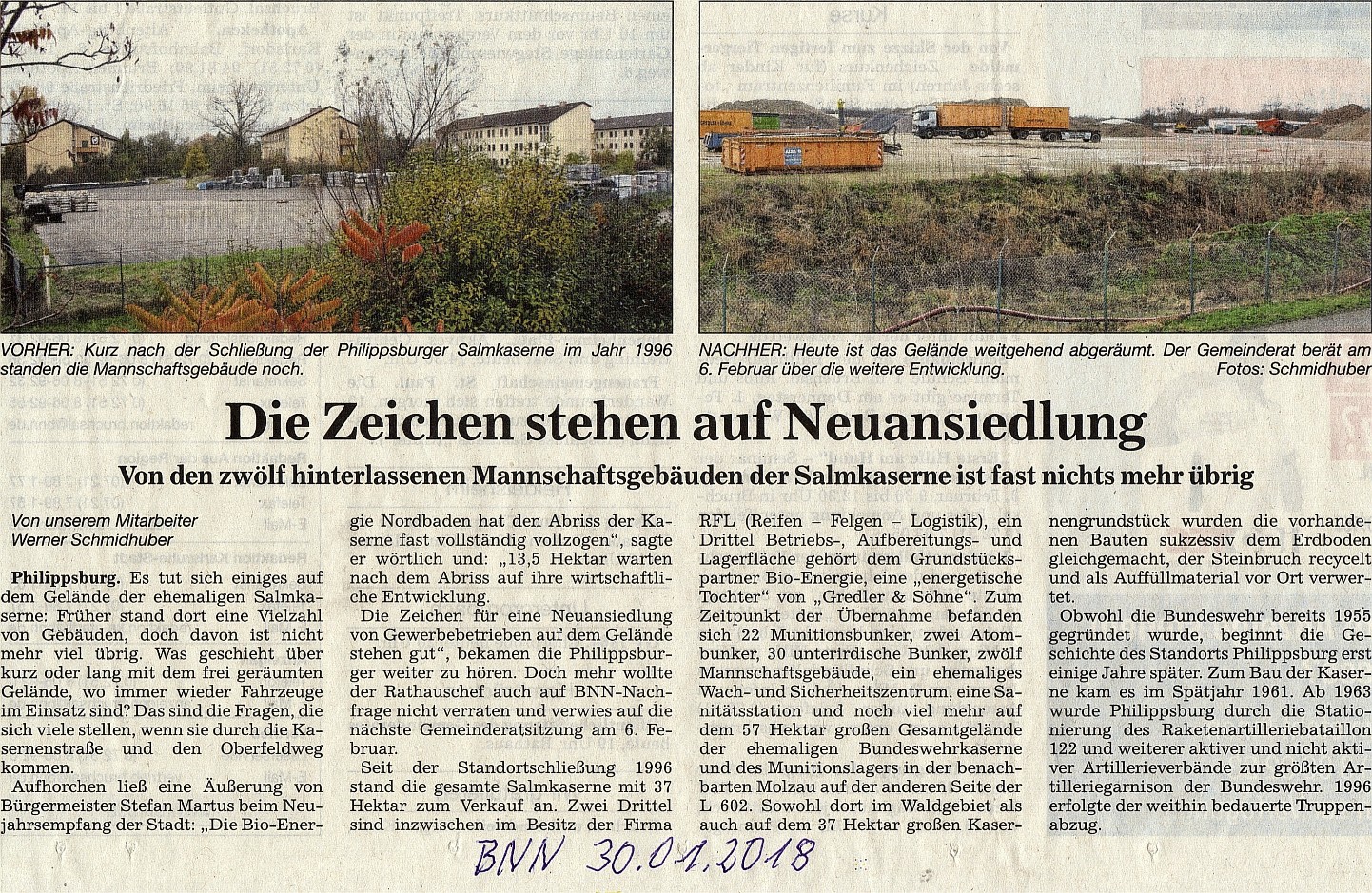 Salm Kaserne Zeitungsbeitrag vermutlich Textvorschlag von Ehemaligen RakBtl 122 60% Größe Salm Kaserne Zeitungsbeitrag vermutlich Textvorschlag von Ehemaligen RakBtl 122 60% Größe